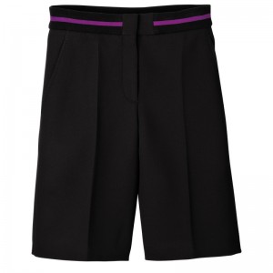 Longchamp Bermuda Shorts Zwart | ABFV97582