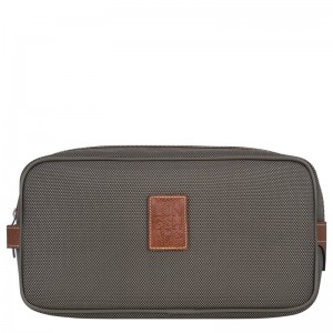 Longchamp Boxford Toiletry Case Bruin | JEIZ74365