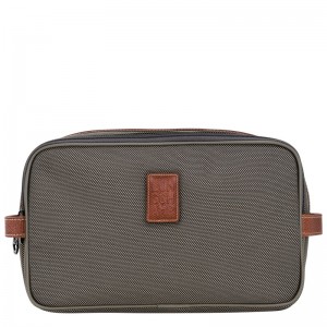 Longchamp Boxford Toiletry Case Bruin | RUBC56170