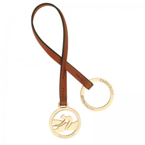 Longchamp Box-trot Key Rings Cognac | LEDB97286