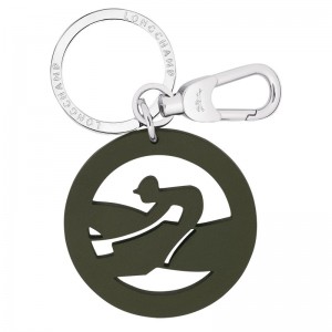 Longchamp Box-trot Key Rings Khaki | WQXL48359