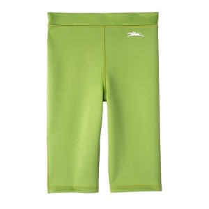 Longchamp Cycling Short Pants Groen Licht | UJHY84107