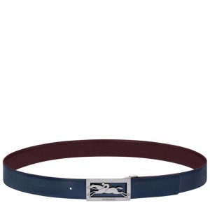 Longchamp Delta Box Belt Donkerblauw Bordeaux | GNIU04658