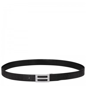 Longchamp Delta Box Belt Zwart | KAVX54629