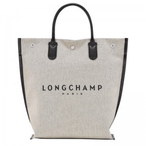 Longchamp Essential M Tote Bag Ecru | OIDP58647