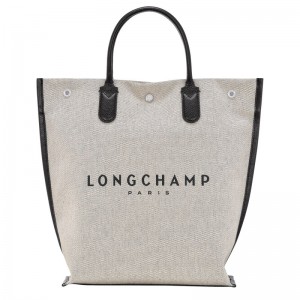 Longchamp Essential M Tote Bag Ecru | QSXR17093