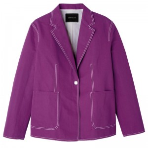 Longchamp Jacket Violet | QZHX68197