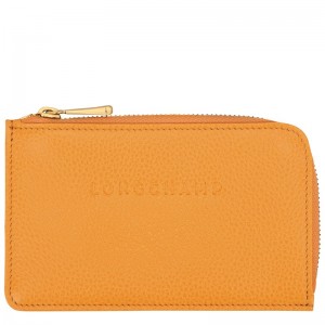 Longchamp Le Foulonné Card Holder Abrikoos | HXCE81065