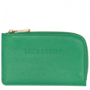 Longchamp Le Foulonné Card Holder Groen | PNDI34856