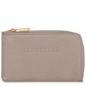 Longchamp Le Foulonné Card Holder Turtledove | YNML68791