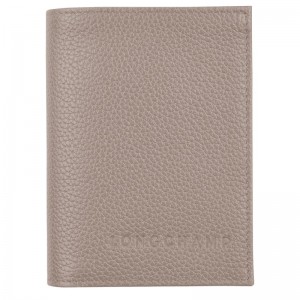 Longchamp Le Foulonné Card Holder Turtledove | ETQU78051