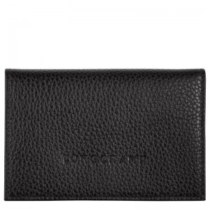 Longchamp Le Foulonné Card Holder Zwart | XOJT51962