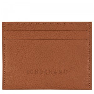 Longchamp Le Foulonné Cardholder Caramel | BVHC03498