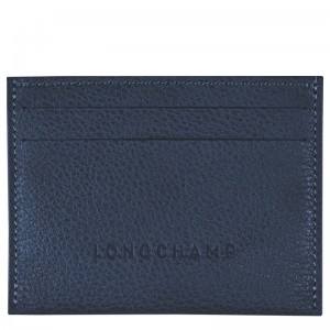 Longchamp Le Foulonné Cardholder Donkerblauw | SZKY53916