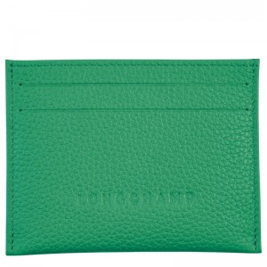 Longchamp Le Foulonné Cardholder Groen | JWMV63071