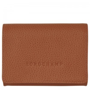 Longchamp Le Foulonné Coin Purse Caramel | HBSD71683