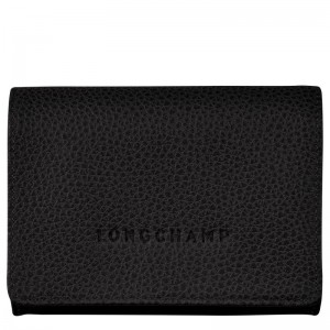 Longchamp Le Foulonné Coin Purse Zwart | SFXK28153