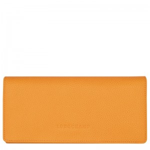 Longchamp Le Foulonné Continental Wallet Abrikoos | PVWD84216