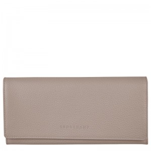 Longchamp Le Foulonné Continental Wallet Turtledove | CABU72081