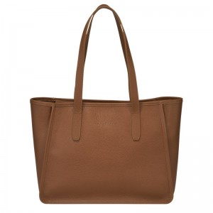 Longchamp Le Foulonné L Tote Bag Caramel | LJHO30742