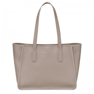 Longchamp Le Foulonné L Tote Bag Turtledove | XRWB76248