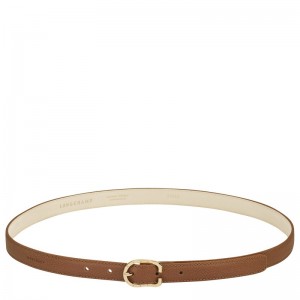 Longchamp Le Foulonné Ladies' Belt Caramel | EVBX31857