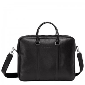 Longchamp Le Foulonné M Briefcase Zwart | ZEYI62579