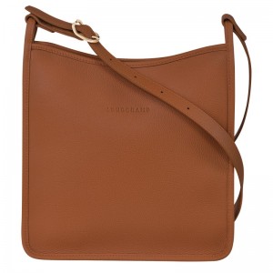 Longchamp Le Foulonné M Crossbody Bag Caramel | LJQB86431