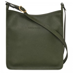 Longchamp Le Foulonné M Crossbody Bag Khaki | VSHI41637