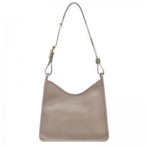 Longchamp Le Foulonné M Hobo Bag Turtledove | CWHL08749