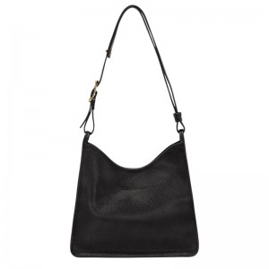 Longchamp Le Foulonné M Hobo Bag Zwart | PLGO14928