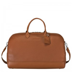 Longchamp Le Foulonné M Travel Bag Caramel | VJRA84016