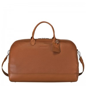 Longchamp Le Foulonné M Travel Bag Caramel | UBGQ39120