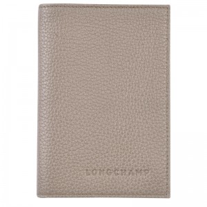 Longchamp Le Foulonné Passport Cover Turtledove | ITGA58462