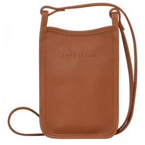 Longchamp Le Foulonné Phone Case Caramel | MFWC51846