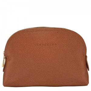 Longchamp Le Foulonné Pouch Caramel | UPVT96708