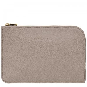 Longchamp Le Foulonné Pouch Turtledove | DQBV98140