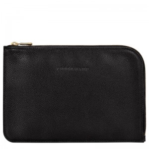 Longchamp Le Foulonné Pouch Zwart | RIEL13084