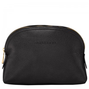 Longchamp Le Foulonné Pouch Zwart | WTLQ46130