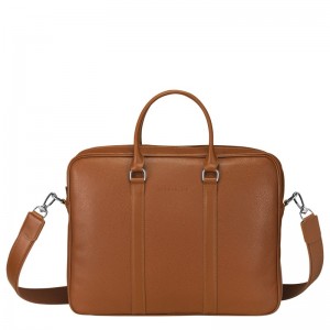 Longchamp Le Foulonné S Briefcase Caramel | GFIO42756