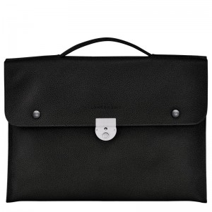 Longchamp Le Foulonné S Briefcase Zwart | XSQL57281