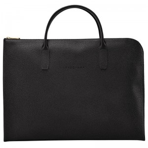 Longchamp Le Foulonné S Briefcase Zwart | HEVP56218