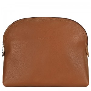 Longchamp Le Foulonné Toiletry Case Caramel | CTWP53827