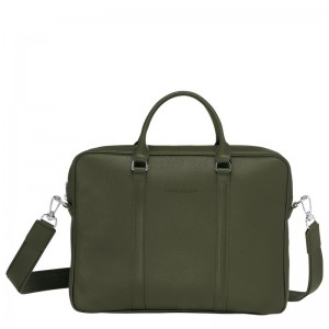 Longchamp Le Foulonné Xs Briefcase Khaki | TZLI40962