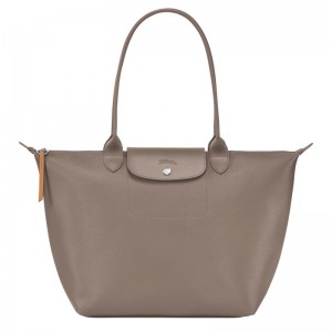 Longchamp Le Pliage City L Tote Bag Taupe | RXTD28374