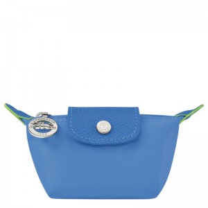 Longchamp Le Pliage Green Coin Purse Cornflower | VNEQ52689