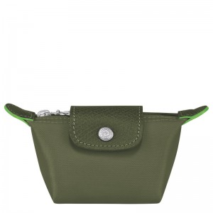 Longchamp Le Pliage Green Coin Purse Forest | IHMN18697