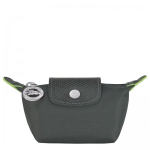 Longchamp Le Pliage Green Coin Purse Graphite | OIVF87052