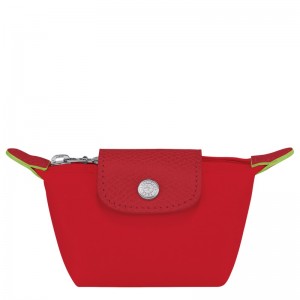 Longchamp Le Pliage Green Coin Purse Tomato | JHIX48217