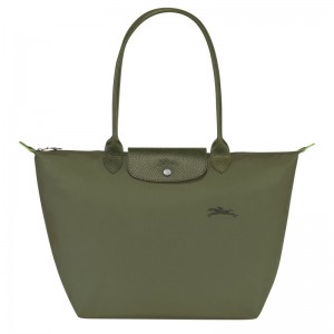 Longchamp Le Pliage Green L Tote Bag Forest | NIZG32685